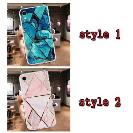 Fashion marble texture blue pink mobile phone protective case anti-drop suitable for iPhone Samsung HUAWEI Case for huawei P40