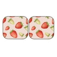thumbnail image 7 of Kll Strawberries Windshield Sun Shade 2-Piece Foldable Car Front Window Sunshade For Most Sedans Suv Truck - Auto Sun Blocker Visor Protector Blocks Max Uv Rays - Large, 7 of 7