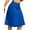 Blue, variant on Skirts for Women Knee Length Skort Zipper Pockets Women's High Waist Casual Athletic Golfs Tennis Skirt UV Protection Black XXL