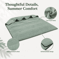 Ice Cooling Calming Blanket, Soft Breathable Quilted Washed Cotton ...