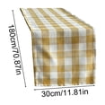 thumbnail image 3 of Checkered Cotton Linen Table Runner Farmhouse Style Dining Table Decor for Indoor Outdoor Use, 3 of 6