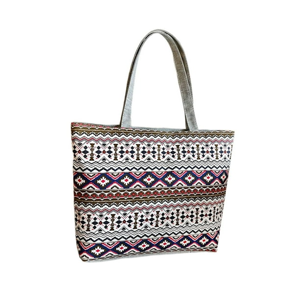 Bolso de hombro bordado, bolso de mano a la moda, bolso de mano para mujer, bolso de hombro de viaje, bolsa de viaje de gran capacidad para primavera , estilo b