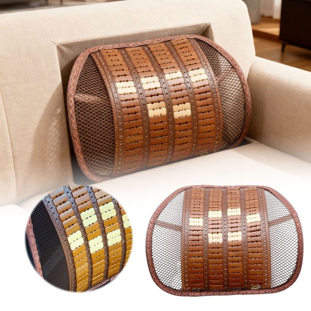 BKRE Ultimate Lumbar Support Seat Cushion With Breathable Mesh Back Rest For And Vehicle Comfort