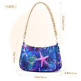 thumbnail image 3 of FORMRS Womens Shoulder Bag with Chain Strap Clutch Purse Cute Tote Handbag, Neon Pink Starfish, 3 of 7