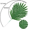 thumbnail image 2 of Dalrosia 24PCS Faux Palm Leaves with Stems Artificial Tropical Plant Safari Leaves Hawaiian Party Suppliers Jungle Beach Birthday Leave Table Decorations, 2 of 8