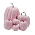 thumbnail image 2 of Lipstore 7Pcs Assorted Artificial Pumpkins Embellishment Photo Props Halloween Decoration Pink, 2 of 8