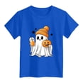 thumbnail image 4 of 7-8 Years Girl Halloween Short Sleeved Top Halloween T-Shirt Party Gift Spooky Season Daily Casual, 4 of 5