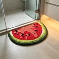 thumbnail image 5 of BSMAT Semicircle Fruit Mat, 16" x 24 " Cute Absorbent Anti-Slip Shower Mat, Summer Welcome Mat for Bathroom Doorway Kitchen Bedroom Bathtub Rug, 5 of 6
