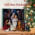 thumbnail image 6 of KUETH Nativity Sets for Christmas Indoor Resin Set Hand Painted Nativity Figures Christmas Nativity Scene Set Decorations Holy Family Decor of 13 Pieces 7.9 Inch, 6 of 6