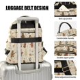 thumbnail image 3 of FORMRS Mini Backpack Purse for Women Quilted Travel Daypack Casual Shoulder Bag, Musical Animals Pattern, 3 of 7