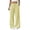 Yellow A, variant on Enjoytime Casual Pants for Women Striped Linen Straight Leg Pants with Drawstring Fashion Casual Loose Work Trousers Sky Blue XL