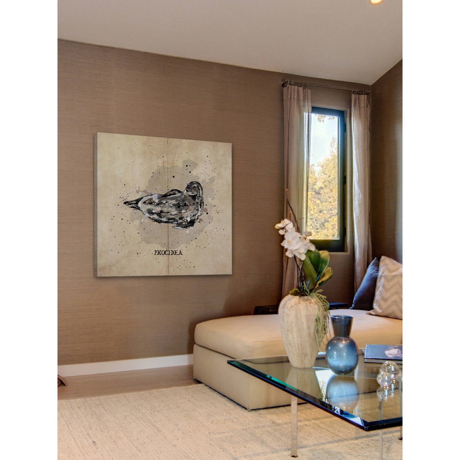 "Phoque" Painting Print on Wrapped Canvas