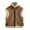 Brown-Coat, variant on Qetyuw Sherpa Lined Vest for Women Casual Sleeveless Lapel Open Front Vests Fall Winter Full Zip Up Jacket