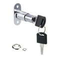 thumbnail image 2 of Cylindrical Length 40mm Push Plunger Lock Sliding Cabinet Lock (2 Pack), Key Different, 2 of 6