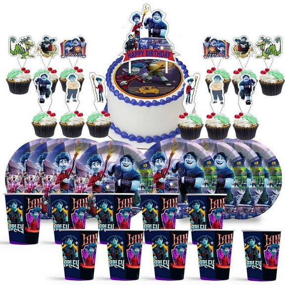1/2 Onward Birthday Cups Party Supplies Plates Decorations Cake Topper Decor