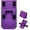 Purple*1, variant on Hidden Anti-Theft Passport Pouch, 3-in-1 Slim Travel Security Money Belt, Foldable Under-Clothing Waist Wallet for Cash, Cards & Documents