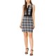 thumbnail image 1 of INSPIRE CHIC Vestido de Lápiz Sin Mangas con Cuello en V y Apliques para Mujeres en el Trabajo M Negro-Cuadros, 1 of 6