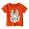 thumbnail image 4 of XDZJLR Hauts pour Filles Enfants Graphique de Pâques Coupe Ample Décontractée Manches Courtes Col Rond pour Garçons T-Shirt 2-3 Ans, 4 of 4