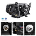 thumbnail image 2 of AKKON - For Black 2014 2015 2016 2017 2018 2019 2020 2021 Toyota Tundra Light Tube Projector Headlights Front Headlamps Set, 2 of 7