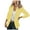 Yellow, variant on LEAVINGSUO Winter Clothes for Women 2023 Womens Fashion Women's Solid Color Button Pocket Recreational Long Sleeve Suit Coat Tops
