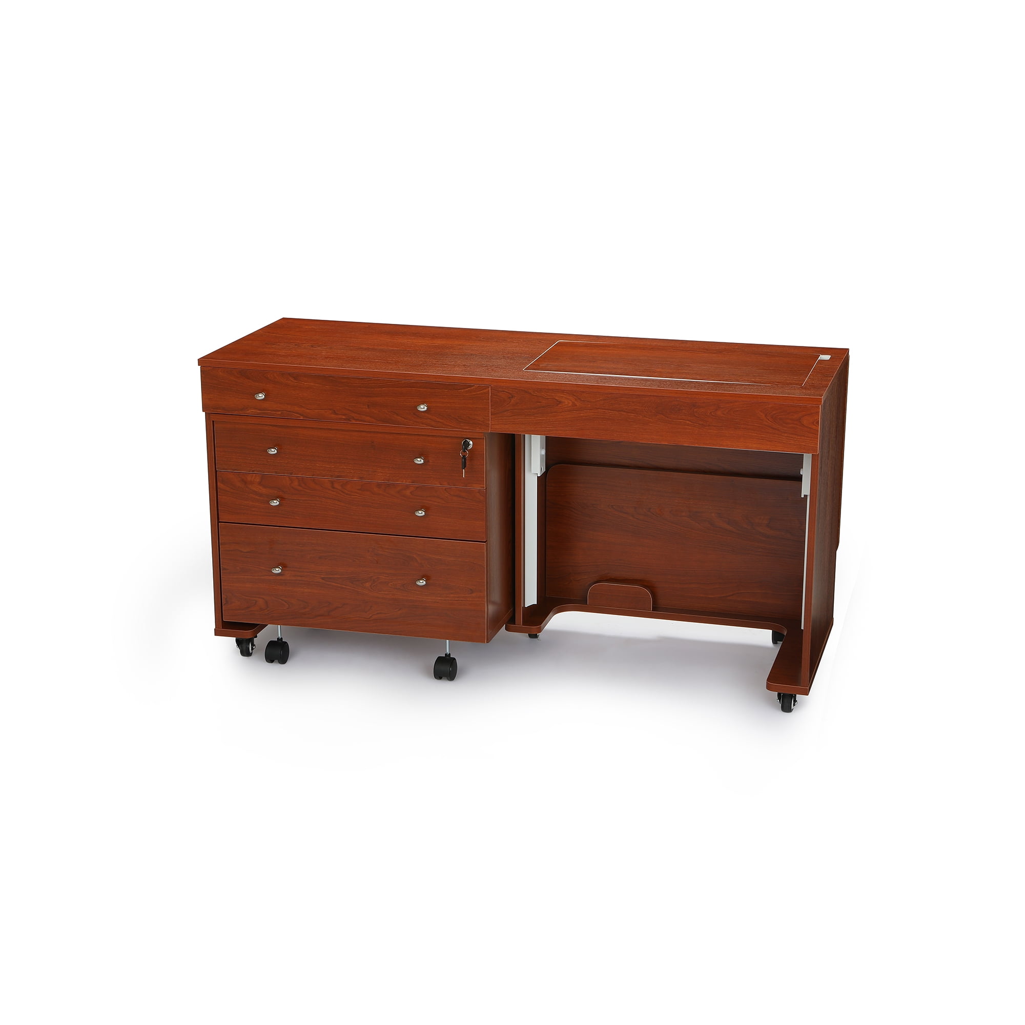 Kangaroo Ii Sewing Cabinet And Table W/ Lift And Storage, 2 Finishes