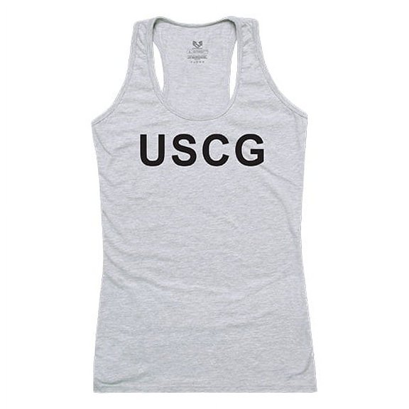Rapid Dominance G02-CST-HGY-04 USCG Graphic Tank Top, Heather Grey - Extra Large