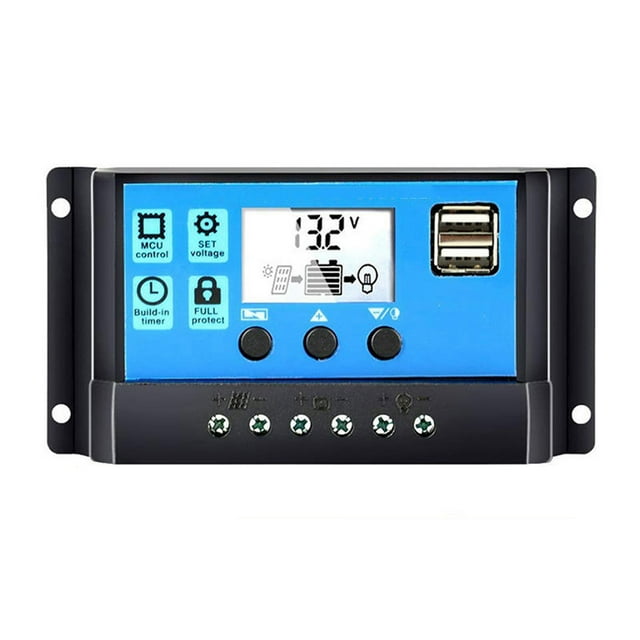 Universal Solar Panel Controller Battery Regulator /24V Auto With Dual USB for DIY Solar Power