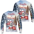 thumbnail image 3 of Santa is Coming Scottish Fold Merry Christmas Xmas Noel Truck Tree All Over Print 3D Sweatshirt Unisex Merch Cat Lover Kitten Owner Gifts - 02023, 3 of 6