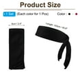 thumbnail image 2 of Uxcell Head Ties Headband Ninja Karate Headband Adjustable Sports Tie Back Black, White, Red, 2 of 7