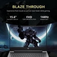 thumbnail image 3 of HP Victus 15.6" FHD 144Hz Gaming Laptop, AMD Ryzen 5 7535HS, 64GB DDR5, 4TB SSD, NVIDIA GeForce RTX 2050, Backlit Keyboard, HD Webcam, Wi-Fi 6, Bluetooth, Gray, Win 11 Pro, 32GB Snowbell USB Card, 3 of 5