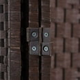 thumbnail image 3 of Jostyle Extra Wide Room Divider Panel of 8 Privacy Screen Freestanding Rattan Room Separator for Enhanced Privacy Espresso, 3 of 8