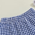 thumbnail image 6 of Suealasg Toddler Baby Girl Summer Shorts Elastic Waist Plaid Shorts Infant Casual Shorts, 6 of 7