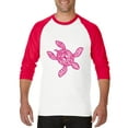 thumbnail image 1 of Artix - Mens Raglan Sleeve Baseball T-Shirts, up to Size 3XL - Sea Turtle Hawaii, 1 of 4