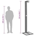 thumbnail image 4 of vidaXL Outdoor Shower Grey 50x55x224 cm Poly Rattan and Acacia Wood, 4 of 5