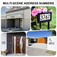 thumbnail image 7 of Uxcell 1-Pack Modern Floating House Numbers for Outside, 10 Inch ABS Matte Black Large Address Numbers with Nail Kits [Digit 8], 7 of 7