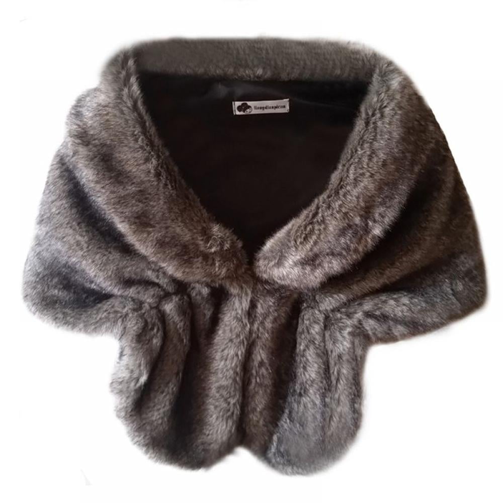 Winter Fur Scarf Shawl Real Fox Fur Warm Cape With Tassel Wraps For Women