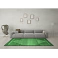 thumbnail image 3 of Ahgly Company Indoor Round Persian Emerald Green Traditional Area Rugs, 6' Round, 3 of 4
