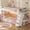 White, variant on Bunk Bed Twin Over Twin with Bookshelf, 4 Storage Drawers, Metal Low Bunk Bed with Power Outlet & RGB Lights, Clothing Rack & Shelves, Guardrail & Ladder, White