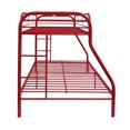 thumbnail image 3 of ACME Eclipse Industrial Bunk Bed (Twin/Full), Red, 3 of 5