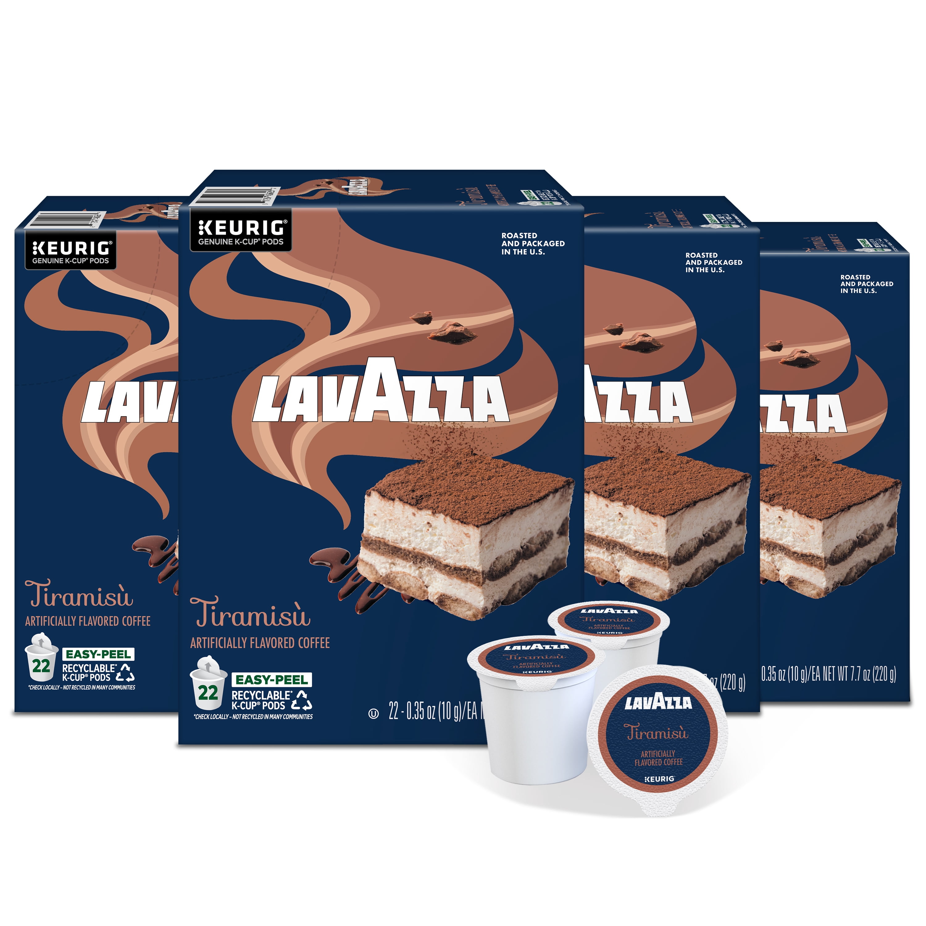 Lavazza Tiramisu Keurig K-Cup® Pods, Light-Medium Roast, 100% Arabica (88 Pods)
