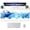 Blue Water, variant on Japanese White Mouse Pad, Large Cherry Blossom Desk Mat, XL Anime Gaming Keyboard Mat, Non-Slip Rubber Base, Big Extended Desk Protector for Home Office, 31.5"x11.8" (River Snow)