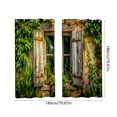 thumbnail image 3 of Waterproof Outdoor Curtains for Courtyard with Green Plants Design, Durable 2-Piece Set for Garden Patio, Elegant and Stylish Curtains, 3 of 6
