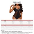thumbnail image 5 of Traje de baño de una pieza de malla Bikini de una pieza de mujer de retazos de malla ahuecado encantador para la playa Negro S, 5 of 5