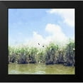 thumbnail image 2 of James, Nola 12x12 Black Modern Framed Museum Art Print Titled - Watercolor Black Hammock Lake, 2 of 5