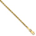 thumbnail image 1 of Leslie's 10K 2.25mm Diamond-Cut Rope Chain (Weight: 2.8 Grams, Length: 8 Inches), 1 of 4