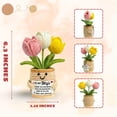 thumbnail image 2 of Regalo de ganchillo con forma de tulipán para esposa, día de la madre, aniversario, cumpleaños, 2 of 7