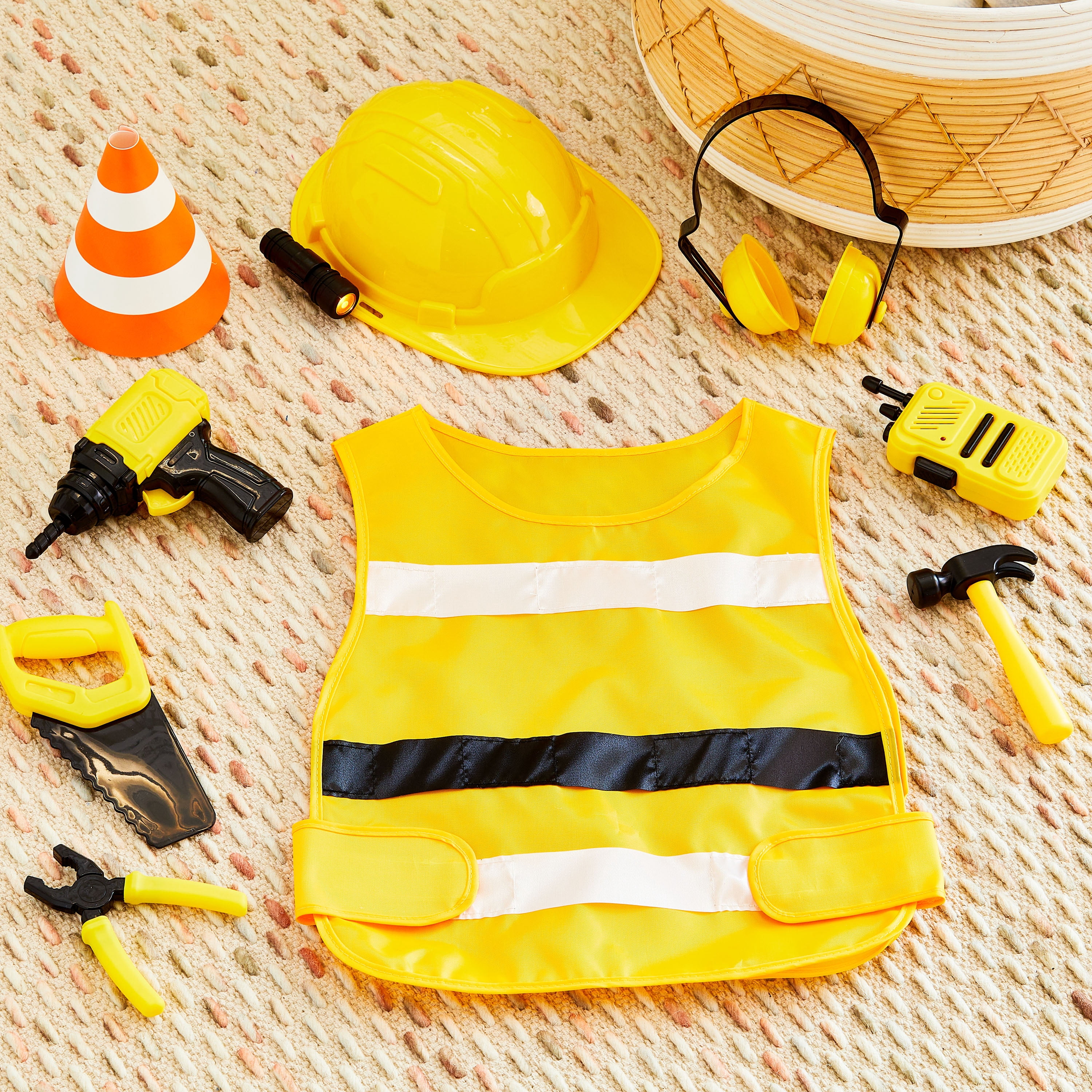 Kid Connection Construction Play Set, 10 Pieces, Toddler Toys