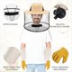 thumbnail image 2 of Juego de 2 Guantes y Sombreros de Apicultura, Velo de Protección Mosquitos, Mosquitera y Máscara de Oculta., 2 of 5