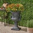 thumbnail image 4 of Elegant Black Magnesium Oxide Planter Pot for Flowers & Herbs - Lightweight Concrete, Indoor & Outdoor Use, 4 of 9