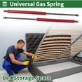 thumbnail image 2 of Unique Bargains 500mm Gas Struts 1250N Gas Springs Red Carbon Steel 2 Pcs RV Car Toolbox Lid Storage Box Cover Cabinet Door Cover, 2 of 7
